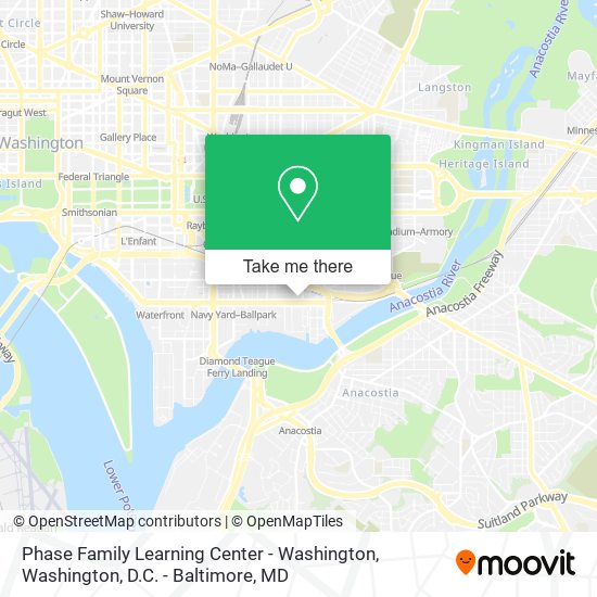 Phase Family Learning Center - Washington map