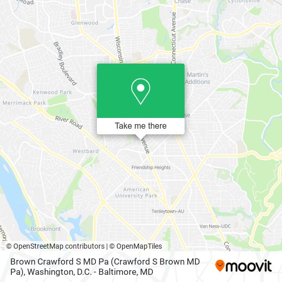 Brown Crawford S MD Pa map