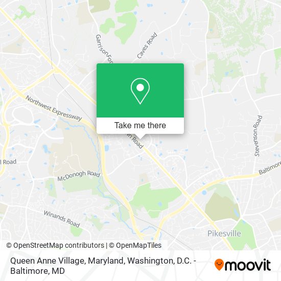 Mapa de Queen Anne Village, Maryland