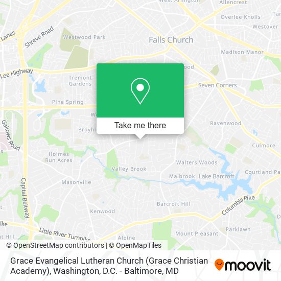 Grace Evangelical Lutheran Church (Grace Christian Academy) map