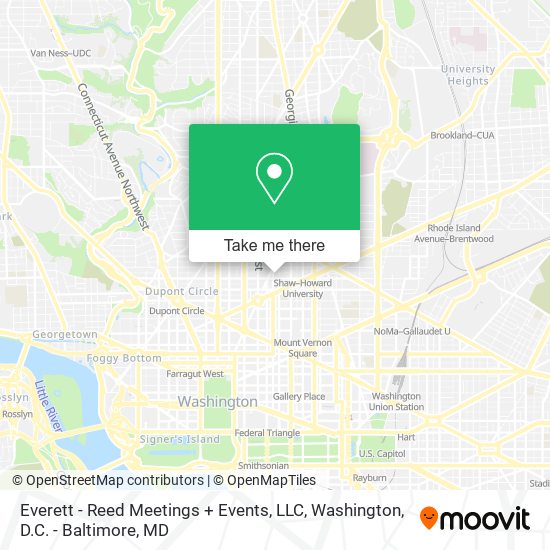 Everett - Reed Meetings + Events, LLC map