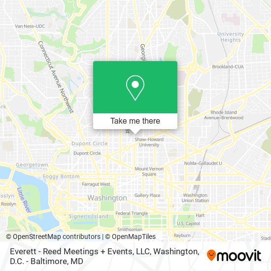 Mapa de Everett - Reed Meetings + Events, LLC