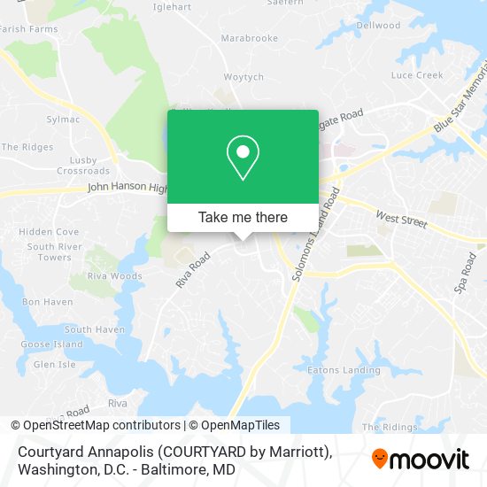 Courtyard Annapolis (COURTYARD by Marriott) map