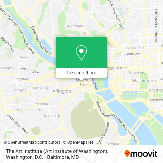 The Art Institute (Art Institute of Washington) map