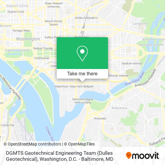 Mapa de DGMTS Geotechnical Engineering Team (Dulles Geotechnical)