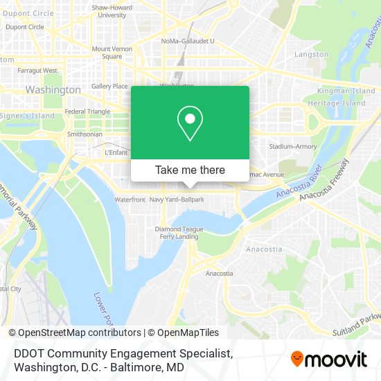 Mapa de DDOT Community Engagement Specialist