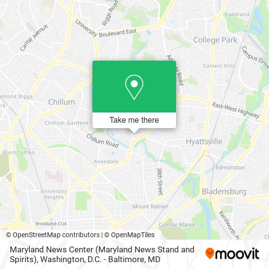 Maryland News Center (Maryland News Stand and Spirits) map