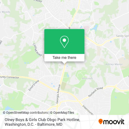 Olney Boys & Girls Club Obgc Park Hotline map