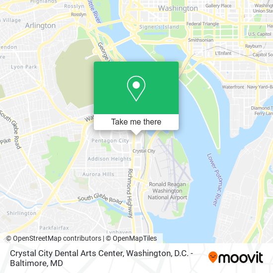 Mapa de Crystal City Dental Arts Center