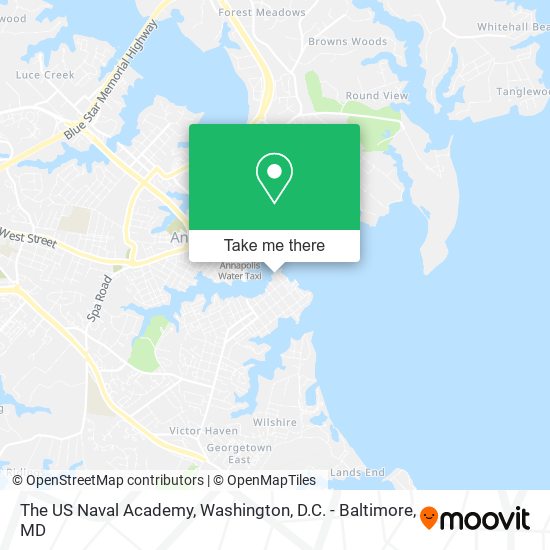 Mapa de The US Naval Academy