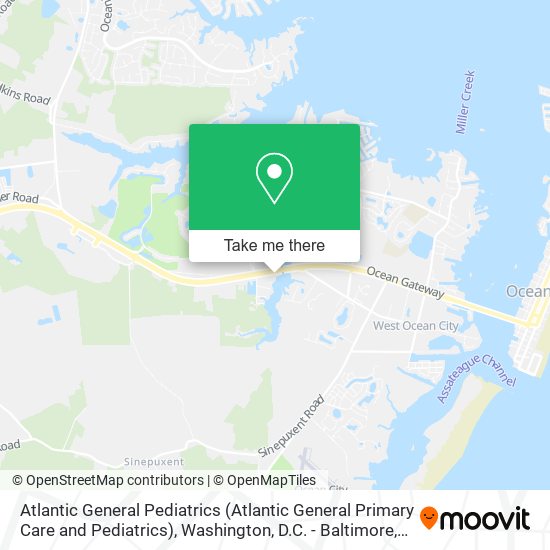 Atlantic General Pediatrics (Atlantic General Primary Care and Pediatrics) map