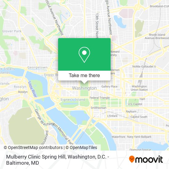 Mulberry Clinic Spring Hill map
