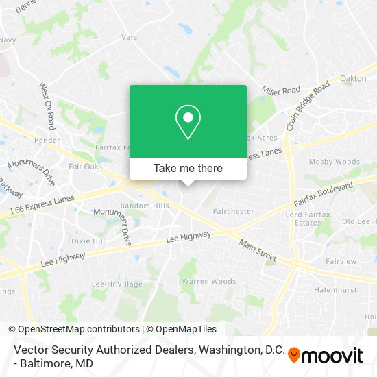 Vector Security Authorized Dealers map