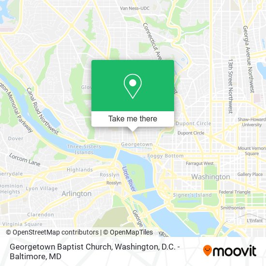 Georgetown Baptist Church map