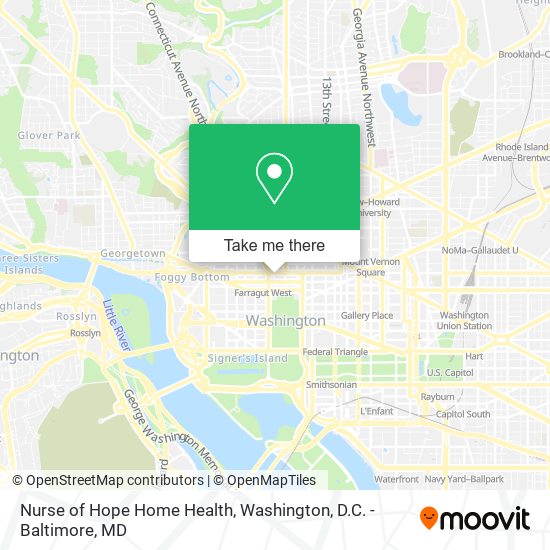 Nurse of Hope Home Health map