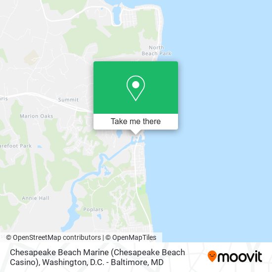 Mapa de Chesapeake Beach Marine (Chesapeake Beach Casino)