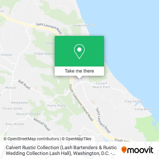 Mapa de Calvert Rustic Collection (Lash Bartenders & Rustic Wedding Collection Lash Hall)