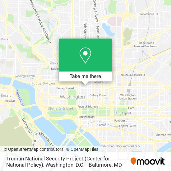 Truman National Security Project (Center for National Policy) map