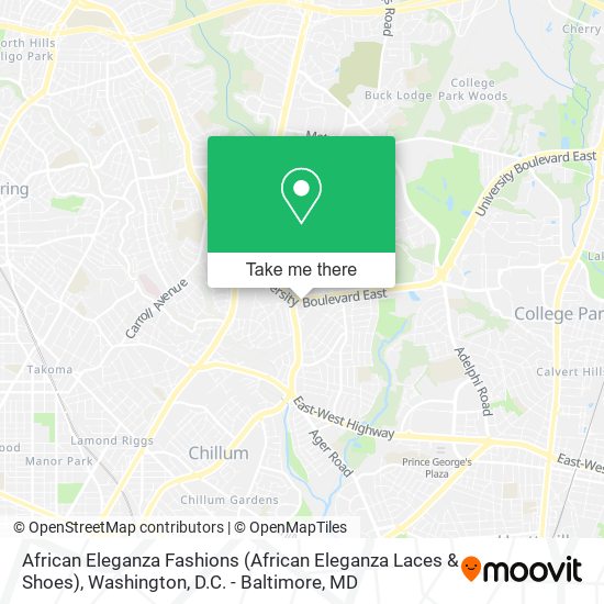 Mapa de African Eleganza Fashions (African Eleganza Laces & Shoes)