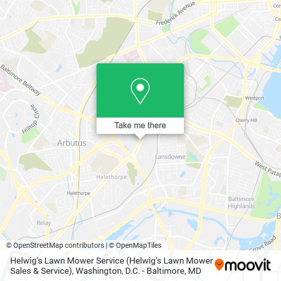 Helwig's Lawn Mower Service map