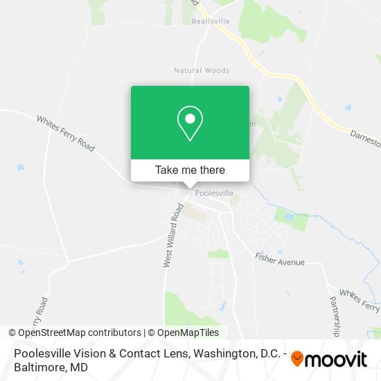 Poolesville Vision & Contact Lens map