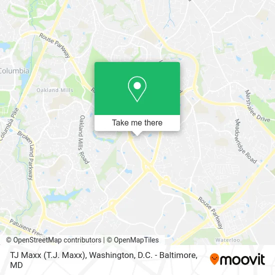 TJ Maxx (T.J. Maxx) map