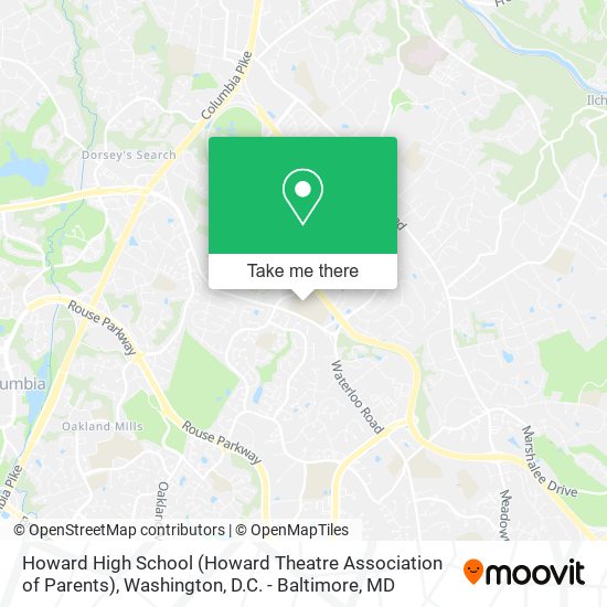 Mapa de Howard High School (Howard Theatre Association of Parents)