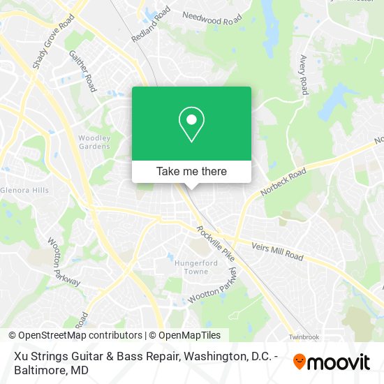 Mapa de Xu Strings Guitar & Bass Repair
