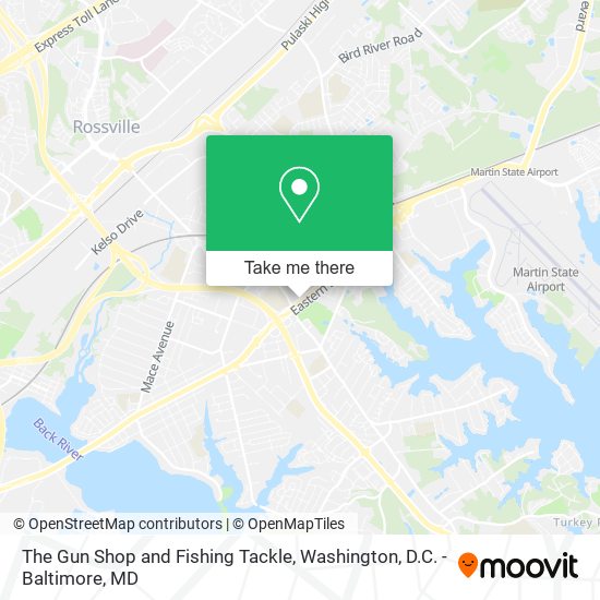 The Gun Shop and Fishing Tackle map