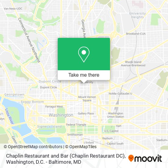 Chaplin Restaurant and Bar (Chaplin Restaurant DC) map