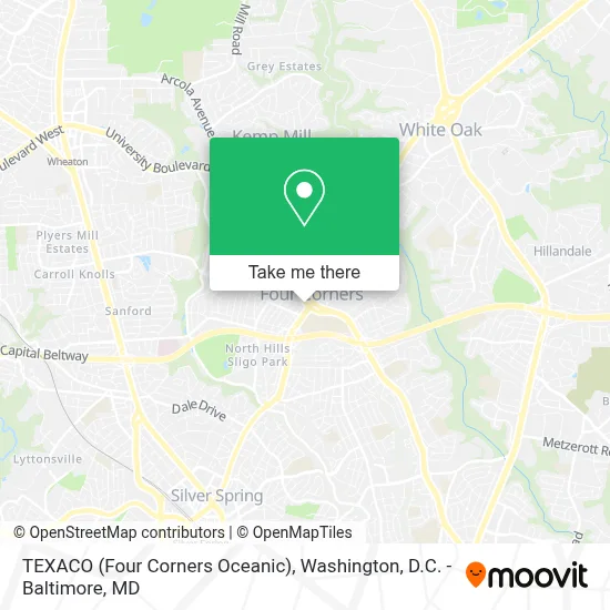 TEXACO (Four Corners Oceanic) map