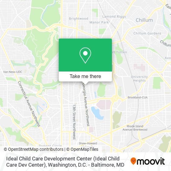 Mapa de Ideal Child Care Development Center