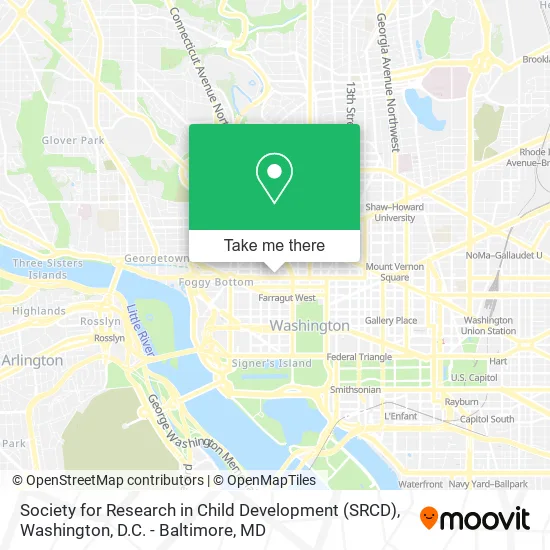 Society for Research in Child Development (SRCD) map