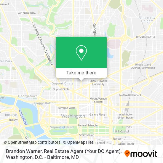 Brandon Warner, Real Estate Agent (Your DC Agent) map