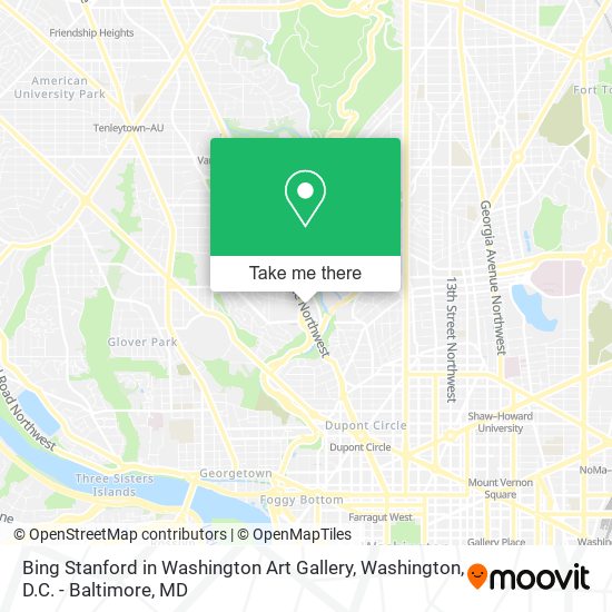 Mapa de Bing Stanford in Washington Art Gallery