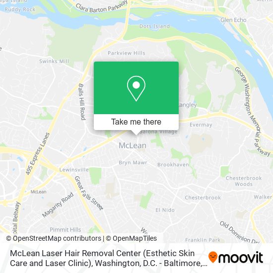 Mapa de McLean Laser Hair Removal Center (Esthetic Skin Care and Laser Clinic)