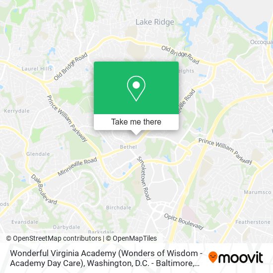 Mapa de Wonderful Virginia Academy (Wonders of Wisdom - Academy Day Care)