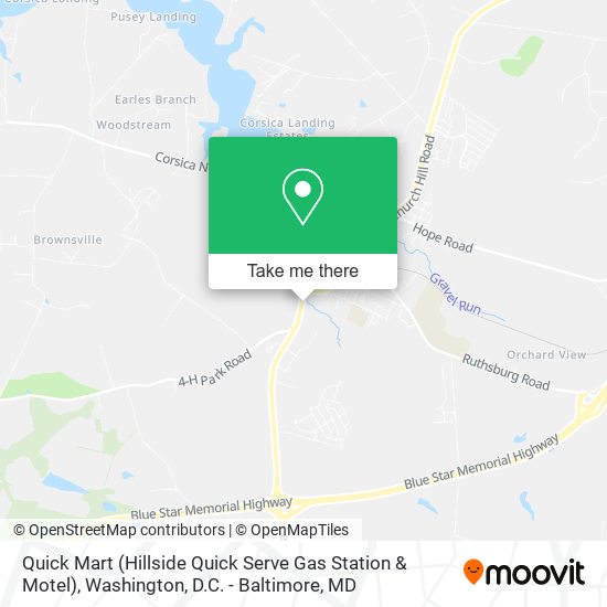 Mapa de Quick Mart (Hillside Quick Serve Gas Station & Motel)