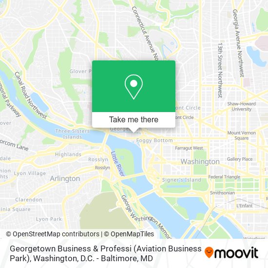 Georgetown Business & Professi (Aviation Business Park) map