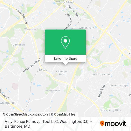 Vinyl Fence Removal Tool LLC map