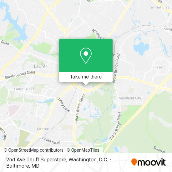 2nd Ave Thrift Superstore map