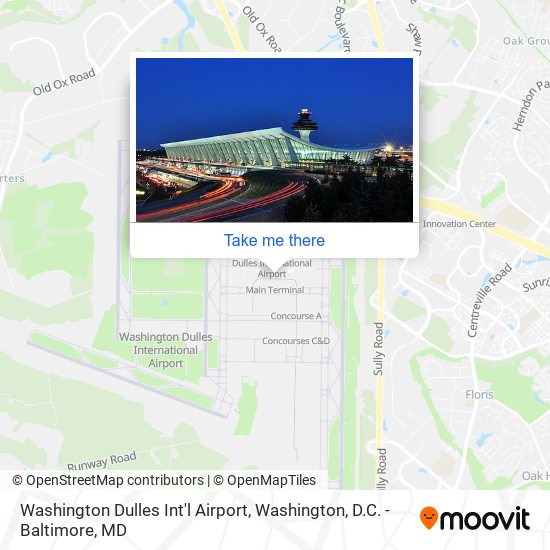 Washington Dulles Int'l Airport map