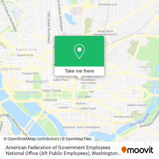 American Federation of Government Employees National Office (Aft Public Employees) map