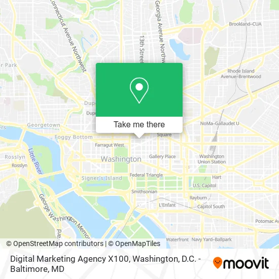 Digital Marketing Agency X100 map