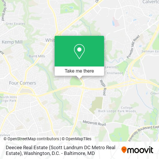 Mapa de Deecee Real Estate (Scott Landrum DC Metro Real Estate)