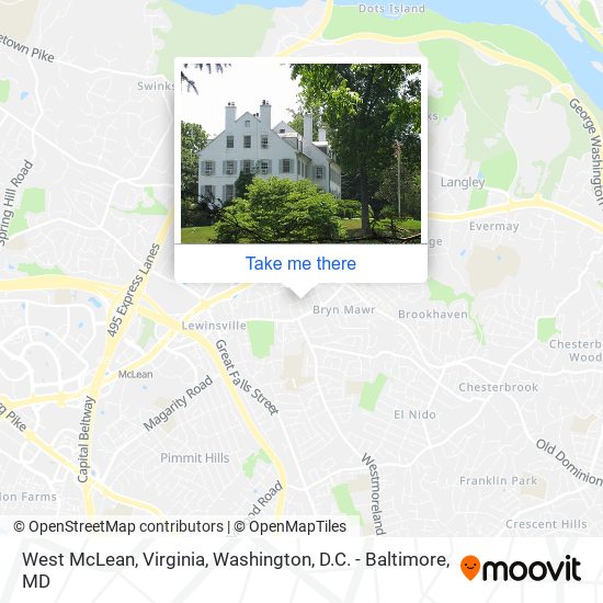 West McLean, Virginia map