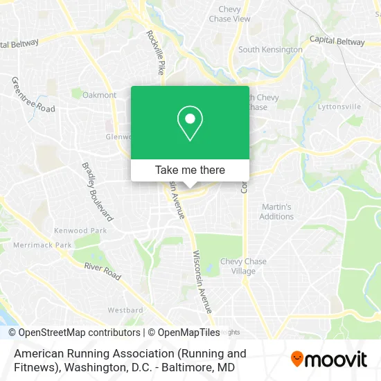 American Running Association (Running and Fitnews) map