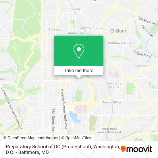Preparatory School of DC (Prep School) map