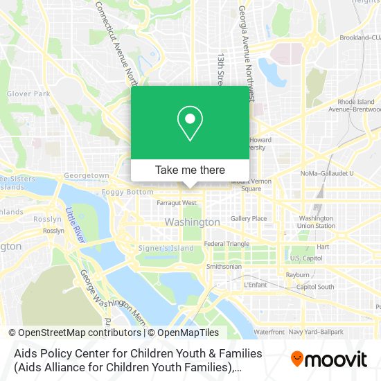 Aids Policy Center for Children Youth & Families (Aids Alliance for Children Youth Families) map