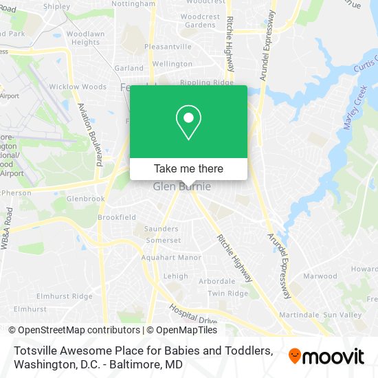 Mapa de Totsville Awesome Place for Babies and Toddlers